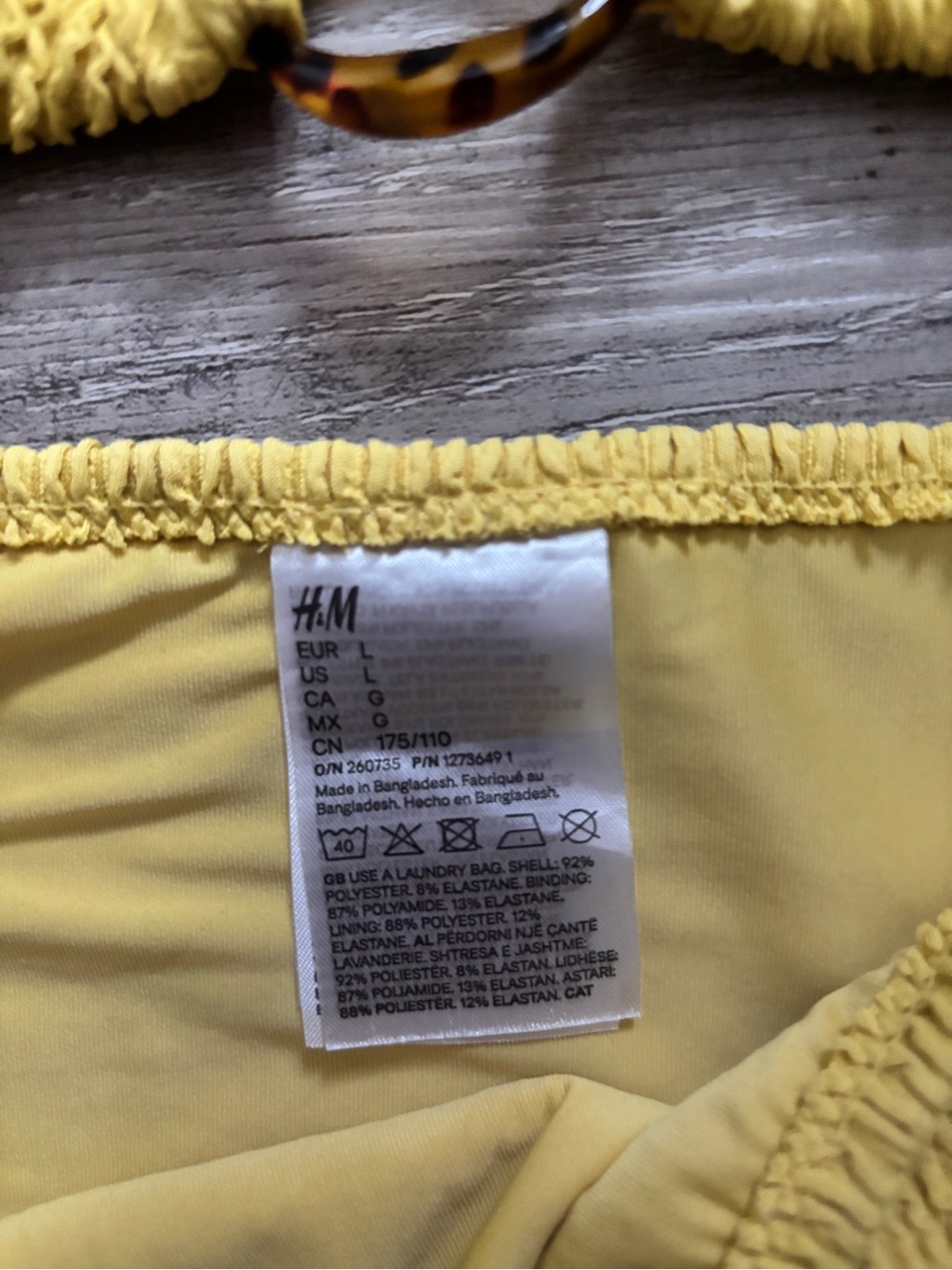 H&M yellow bikini super cute - Picture 2 of 3